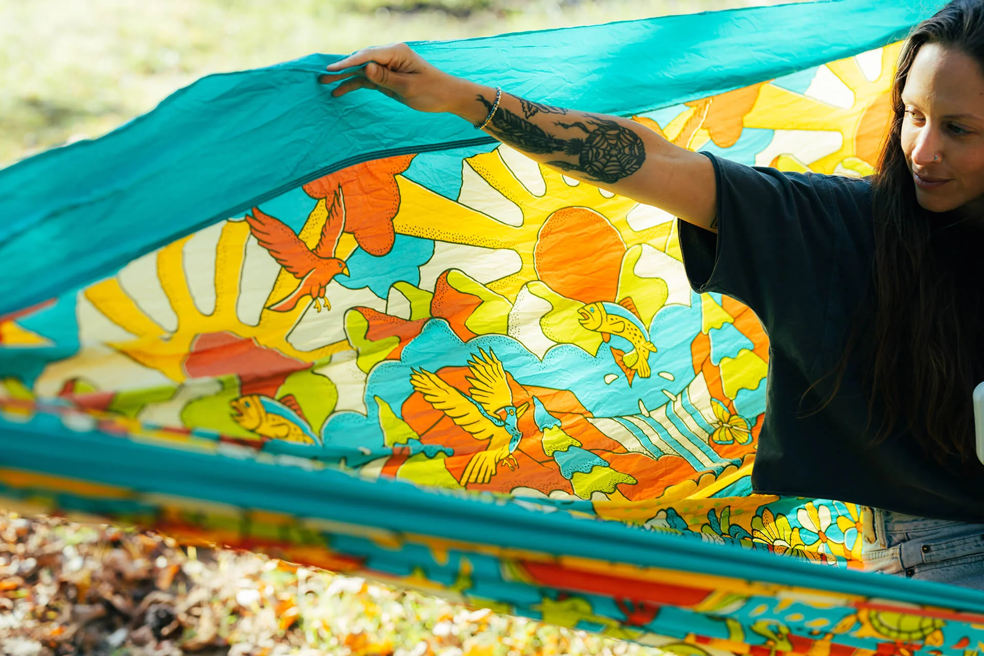 Vibrant Earth Giving Back Hammock - Image 6